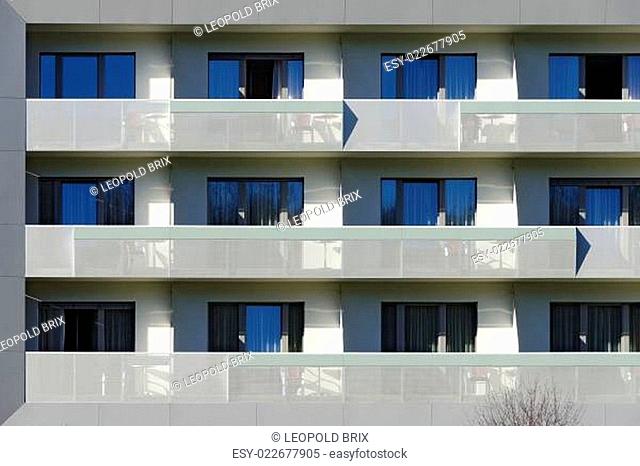 Hotelfassade mit Balkonen #2