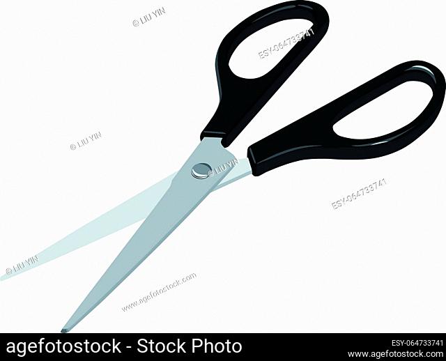 Vector illustration of isolated Scissors