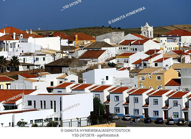 Europe, Portugal, Southern Portugal , Algarve region , Faro district , Vila do Bispo - a charming little town close to Sagres, western coast of Atlantic Ocean