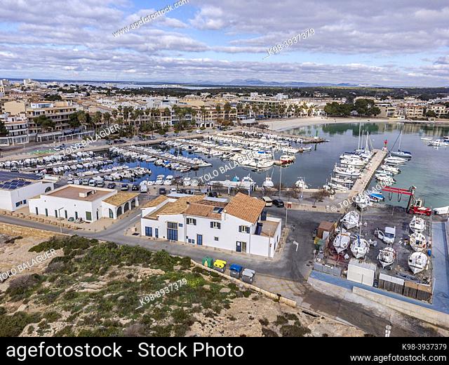 Colònia de Sant Jordi port, ses Salines, Mallorca, Balearic Islands, Spain