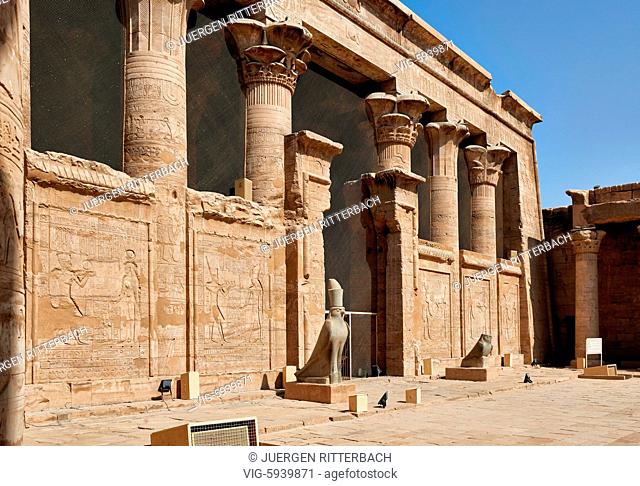 EGYPT, EDFU, 09.11.2016, Temple of Edfu, Egypt, Africa - Edfu, Egypt, 09/11/2016