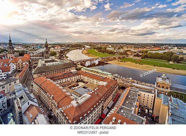 Dresden aerial view