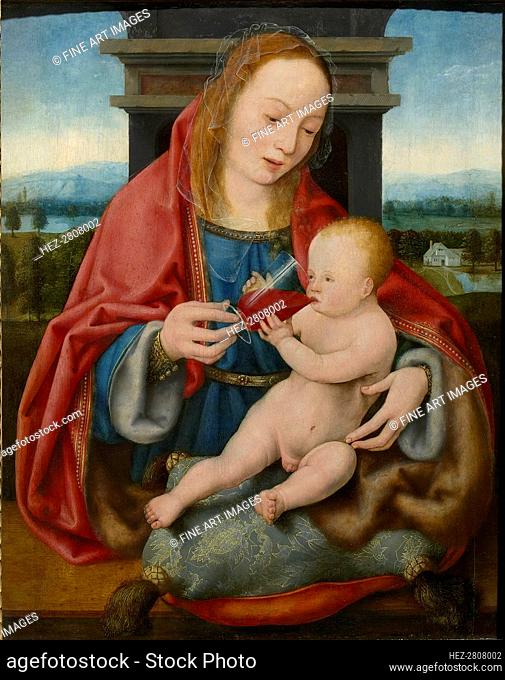 The Virgin with the Infant Christ Drinking Wine, c. 1520. Creator: Cleve, Joos van (ca. 1485-1540)