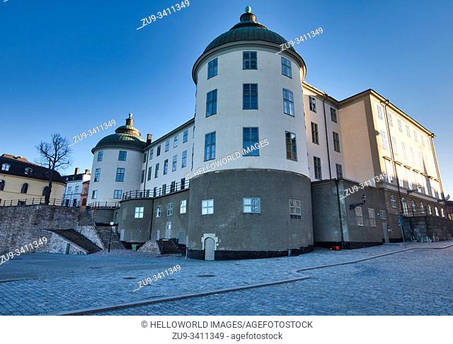 Wrangel Palace (Wrangelska Palatset), Riddarholmen, Stockholm, Sweden. The palace has a long history. Construction began in 1530 and was not completed until...