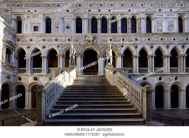 Italy, Venetia, Venice, listed as World Heritage by UNESCO, San Marco district, palace of the Doges