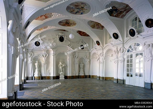Imperial Hall in the City Palace of Fulda, Hesse, Germany