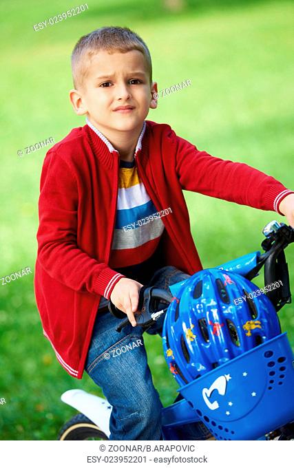 boy on the bicycle at Park