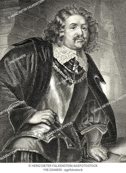 Ottavio Piccolomini, an Italian nobleman, character from the drama Wallenstein by Friedrich Schiller, 1759 - 1805