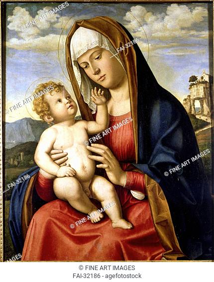 Virgin and Child by Cima da Conegliano, Giovanni Battista (ca. 1459-1517)/Oil on wood/Renaissance/c. 1497/Italy, Venetian School/Petit Palais