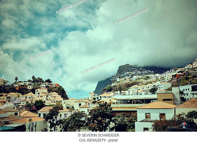 Hillside buildings, Madeira, Funchal, Portugal