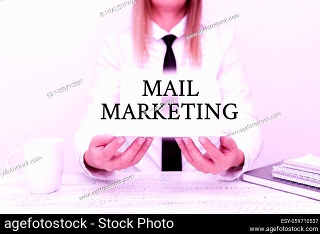 Conceptual display Mail Marketing, Business concept sending a commercial message to build a relationship with a buyer Intern Starting A New Job Post