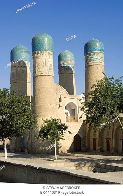 Chor Minor Mosque, Four Minarets, Bukhara, UNESCO World Heritage Site, Uzbekistan