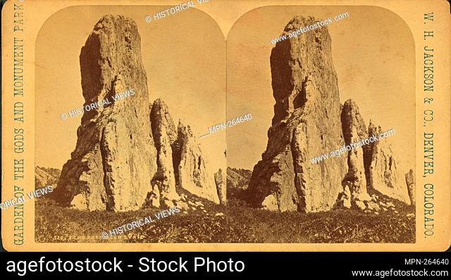 Echo Rock, Glen Eyrie. Additional title: Garden of the Gods and Monument park. 520. W. H. Jackson & Co. (Photographer). Robert N