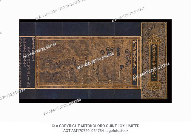 ë²•í™”ê²½ë³€ìƒë„ ê³ ë ¤, å¦™æ³•è“®è¯ç¶“å·ç¬¬äºŒè®Šç›¸åœ– é«˜éº—, Illustrated Manuscript of the Lotus Sutra, Goryeo dynasty (918â€“1392), ca