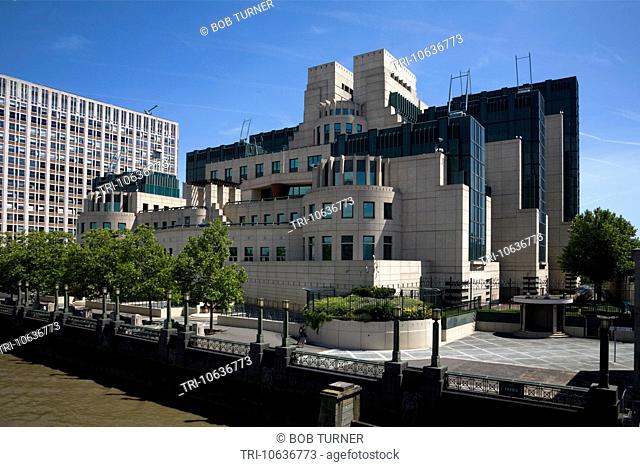 MI6 building vauxhall london england