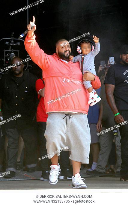 Day 2 of the 2017 Billboard HOT 100 Music Festival, at Northwell Health at Jones Beach Theater, in Wantagh, New York. Featuring: DJ Khaled, Asahd Tuck Khaled