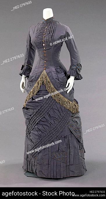 Afternoon ensemble, American, 1878-82. Creator: Unknown