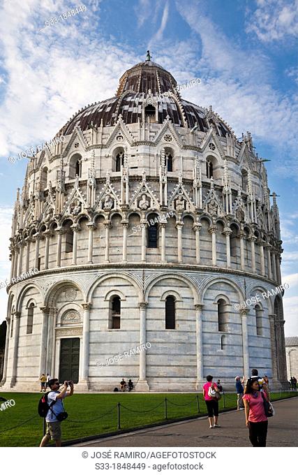 Baptistry in Pisa  Italy