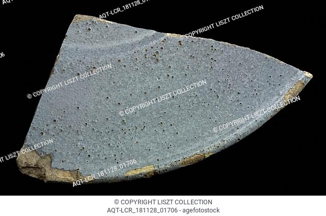 Edge fragment faience dish, sintered glaze, plate dish crockery holder earth discovery ceramics earthenware glaze tin glaze