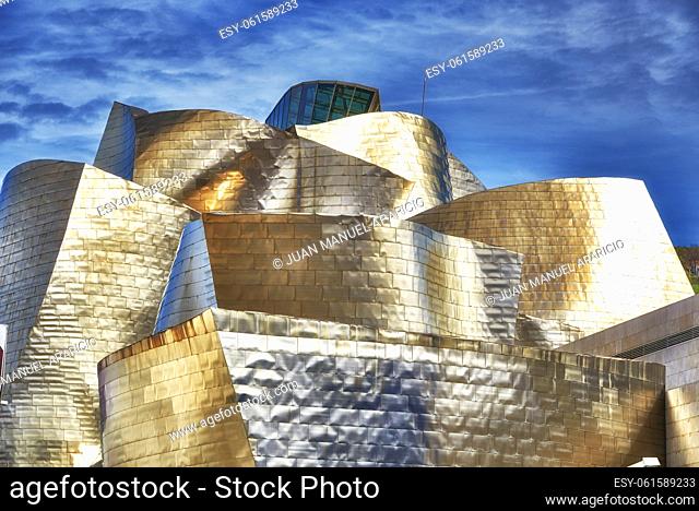 Guggenheim Museum, Bilbao, Biscay, Basque Country, Euskadi, Euskal Herria, Spain, Europe