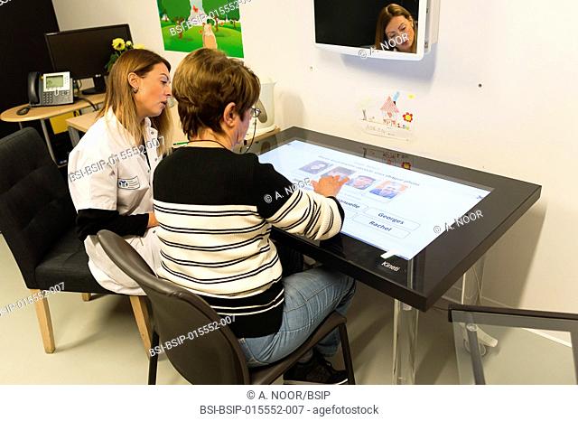 Reportage in the Resources and Research Memory Centre (CMRR), specializing in Alzheimer’s disease in the Claude Pompidou Institute, Nice, France