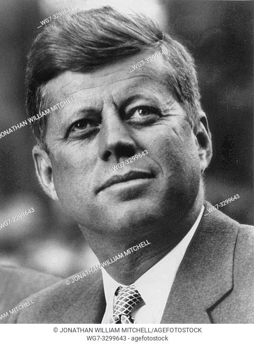 USA -- c. 1962 -- A portrait of US president John Fitzgerald Kennedy (1961-1963) -- Picture by Atlas Photo Archive