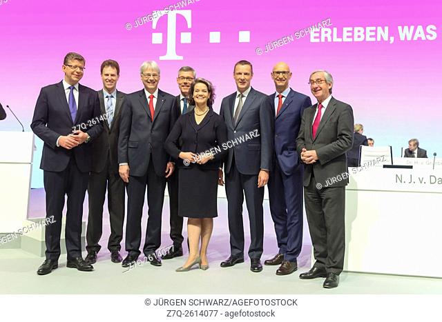 Board of Deutsche Telekom AG LtoR: Reinhard Clemens, Thomas Dannenfeldt, , Thomas Kremer, Christian Illek, Claudia Nemat, Niek Jan van Damme