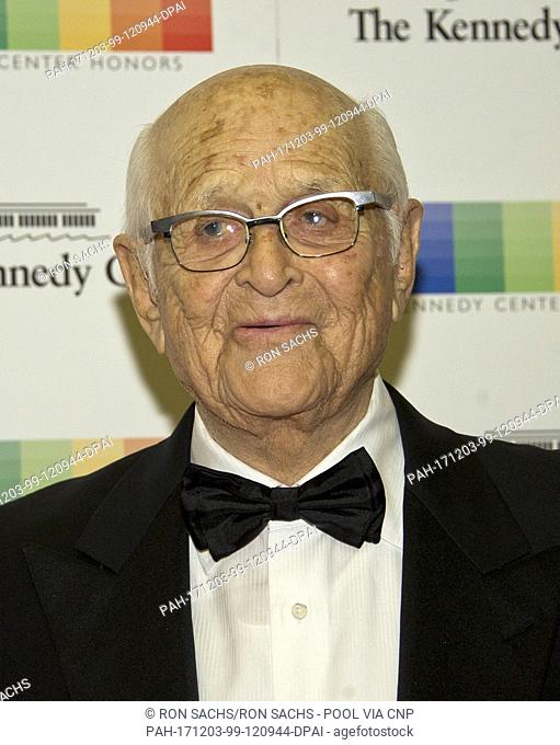 Norman Lear arrives for the formal Artist's Dinner honoring the recipients of the 40th Annual Kennedy Center Honors hosted by United States Secretary of State...