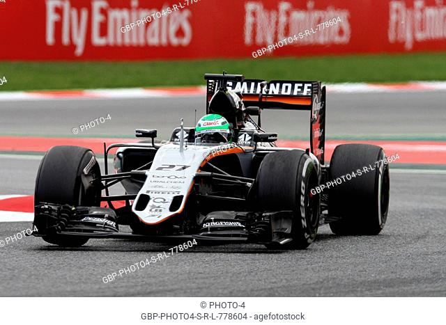 13.05.2016 - Free Practice 2, Nico Hulkenberg (GER) Sahara Force India F1 VJM09