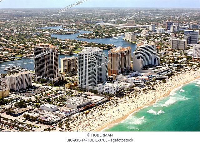 Fort Lauderdale Coastline Aerial