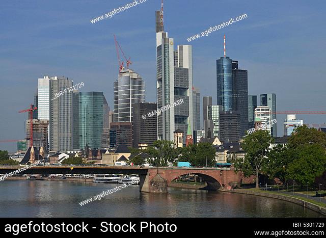 Banking district, Frankfurt am Main, Hesse, Germany, Europe
