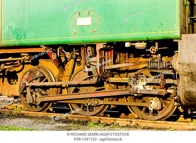 detail of steam locomotive, Oskova, Bosnia and Hercegovina