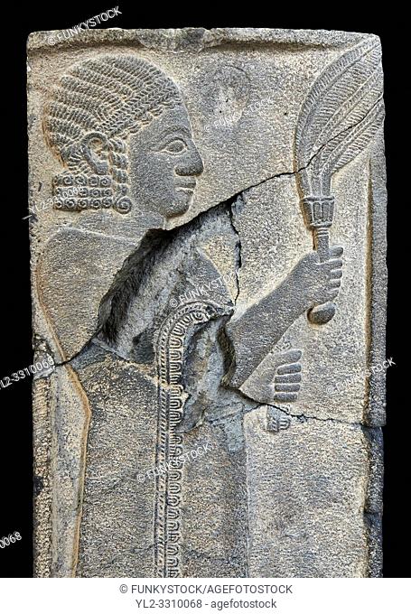 Relief panels orthostat from Sam 'al /Zincirli. Neo Syro Hittite. Basalt around 730 BC. Vorderasiatisches Museum, Pergamon Museum, Berlin