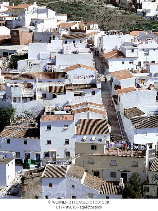Spain, Andalusia, Velez-Malaga, view across the roofs