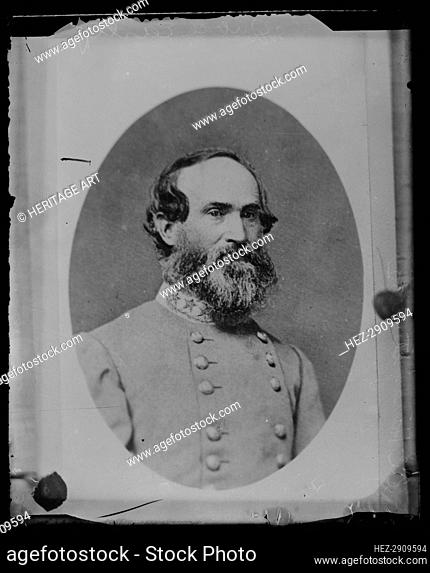 Confederate General Jubal Early, head-and-shoulders portrait, c1860-1870, photographed later. Creator: Unknown