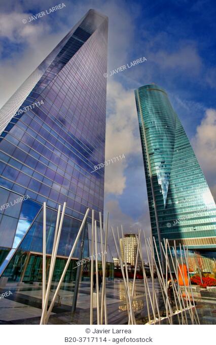 Torre de Cristal y Torre Espacio, CTBA, Cuatro Torres Business Area, Madrid, Spain, Europe