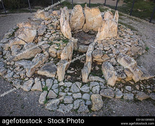 Ca na Costa Megalithic Sepulcher, Parque Natural de Ses Salines de Ibiza y Formentera, Formentera, Pitiusas Islands, Balearic Community, Spain