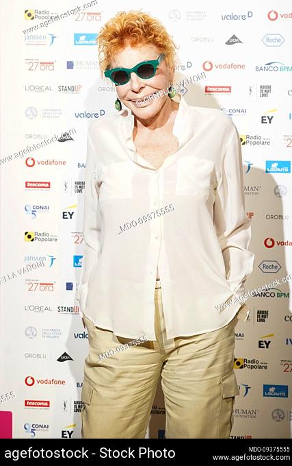 Italian singer Ornella Vanoni during the event Il tempo delle donne, at Triennale. Milan (Italy), September 10th, 2022