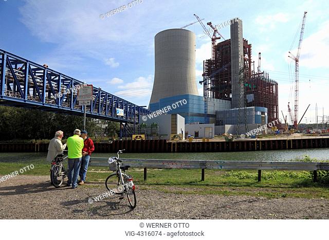 DEUTSCHLAND, DATTELN, 17.09.2009, economy, industry, energy, environment, power plant, building site, the hard coal-fired power station -Datteln 4- by operator...