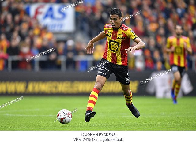 Mechelen's Igor de Camargo pictured in action during a soccer match between KV Mechelen and Royal Antwerp FC, Sunday 20 October 2019 in Mechelen