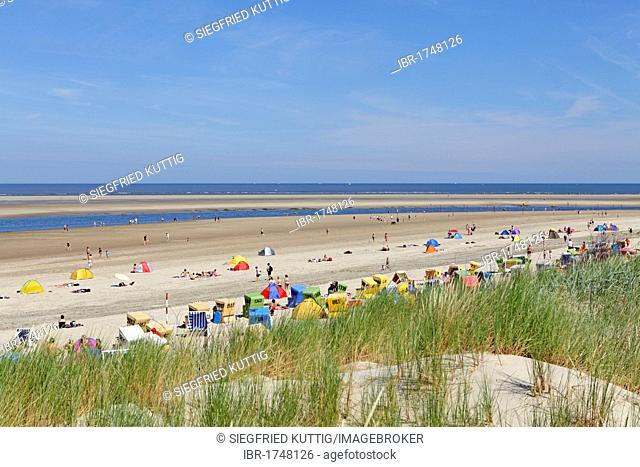 Beach, Langeoog, East Frisian Island, East Frisia, Lower Saxony, Germany, Europe