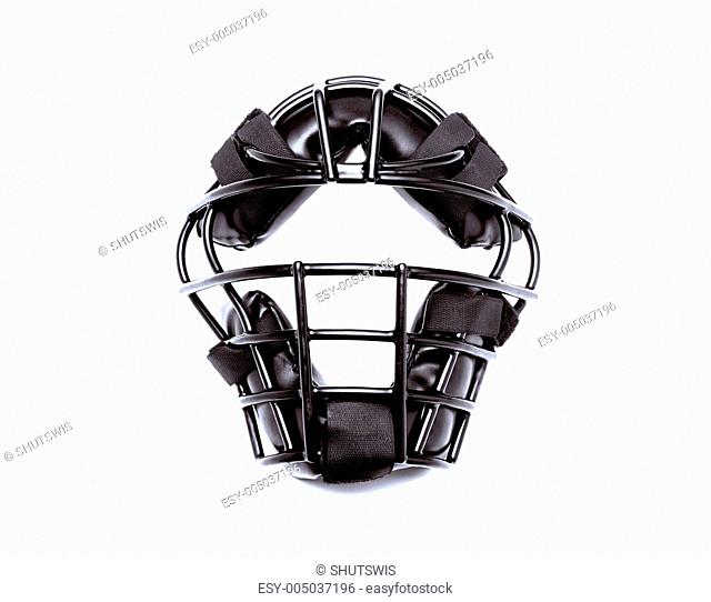 football helmet with reflection on white background