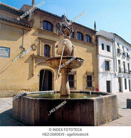 Fountain in the Potro Square in Córdoba