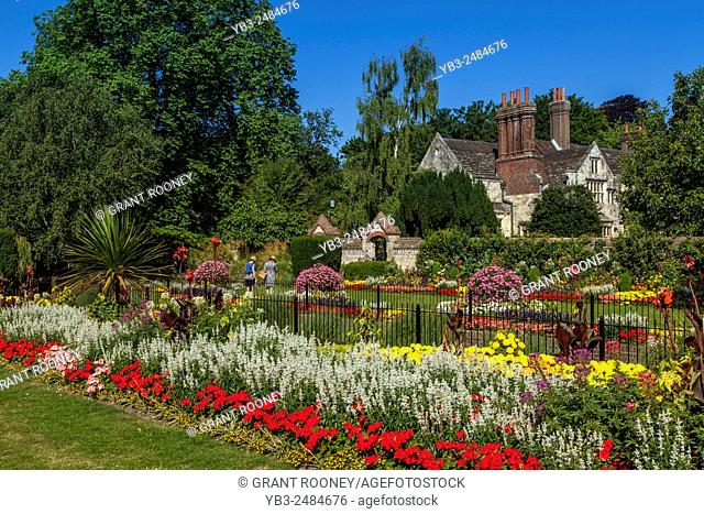 The Flower Gardens At Southover Grange, Lewes, East Sussex, UK