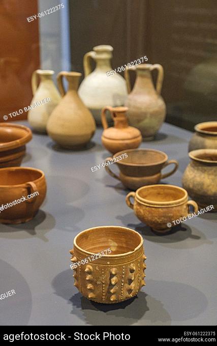 Monographic Museum of Pollentia, clay pots, Alcudia, Mallorca, Balearic Islands, Spain