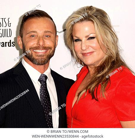 Make-Up Artists and Hair Stylists Guild Awards at Paramount Theatre at Paramount Studios - Arrivals Featuring: Vasilios Tanis, Tricia Sawyer Where: Los Angeles