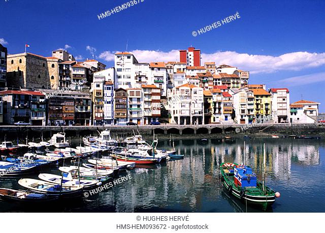 Spain, the Basque Country, Bermeo harbour