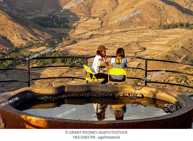 Views Of The Surrounding Countryside From The Terrace Of The Ben Abeba Restaurant, Lalibela, Ethiopia
