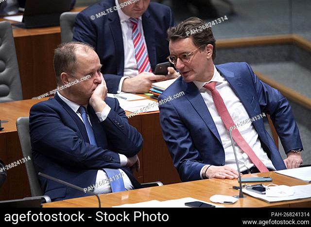 left to right- Dr. Joa? Chim STAMP, FDP, Minister for Children, Family, Refugees and Integration of the State of North Rhine-Westphalia and Deputy Prime...