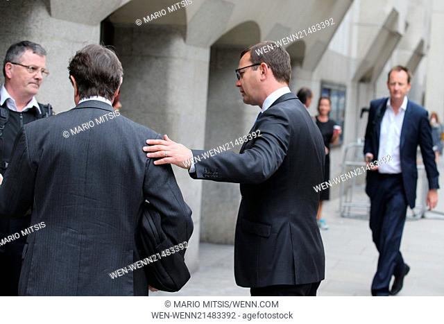 Andy Coulson arrives at the Old Bailey to await the verdict in the phone-hacking trial Featuring: Andy Coulson Where: London